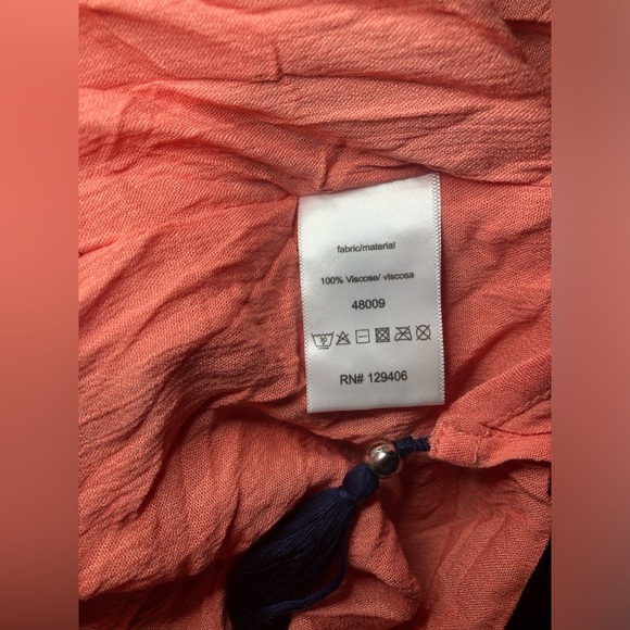 VENUS Coral and Navy Swim Coverup NWOT - Picture 10 of 15